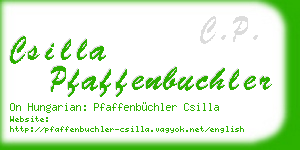 csilla pfaffenbuchler business card